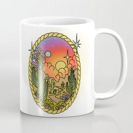 Desert landscape tattoo design  Coffee Mug