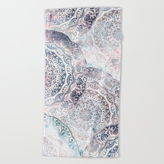 GALAXY BOHO MANDALAS Beach Towel
