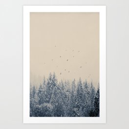 Snowbirds ii - Snowbirds Set Art Print