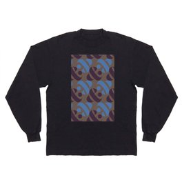Ampersand pattern purple and blue Long Sleeve T-shirt