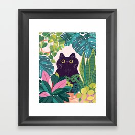 Cat Jungle Framed Art Print