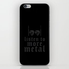 Music Listen To More Heavy Metal Guitar Picks Drumsticks iPhone Skin