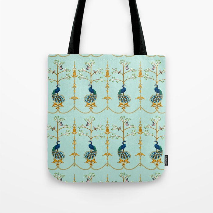 peacocks tote bags