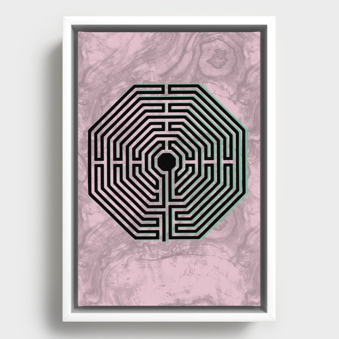 Labyrinth of Amiens  Framed Canvas