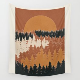 Minimal Abstract Art Landscape 01 Wall Tapestry