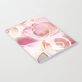 Watercolour Bubbles - #1 Peach / Berry  Notebook