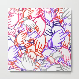 Fuck This Metal Print | Minimal, Fingers, Graphicdesign, Swear, Fuck, Fucks, Curated, Hand, Modern, Inspo 
