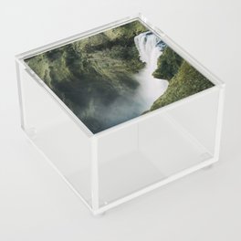 Above a Waterfall, Iceland Acrylic Box