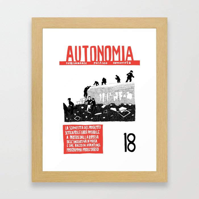 Autonomia n. 18 Framed Art Print