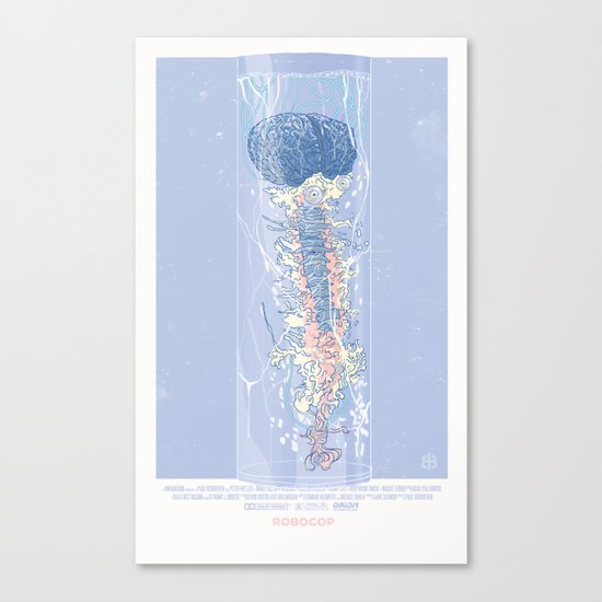 Robocop Brain — Movie Poster Canvas Print