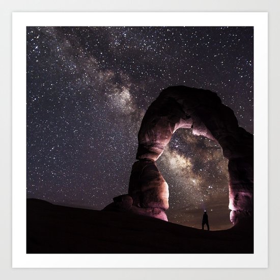 Watching stars Art Print
