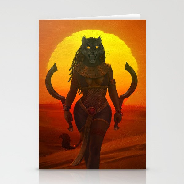 Sekhmet Stationery Cards