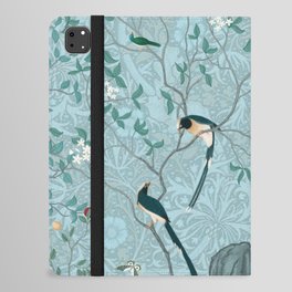 Chinoiserie Aqua Turquoise Garden Fresco & William Morris Art iPad Folio Case