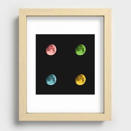 SuperMoon and her Lunatic Friends Recessed Framed Print