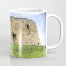 York Castle And Daffodils Coffee Mug