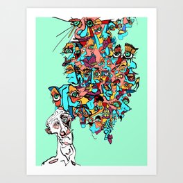 Brain Drain Art Print