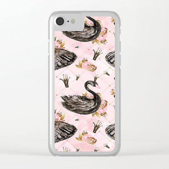 Black swans ballerina #1 Clear iPhone Case