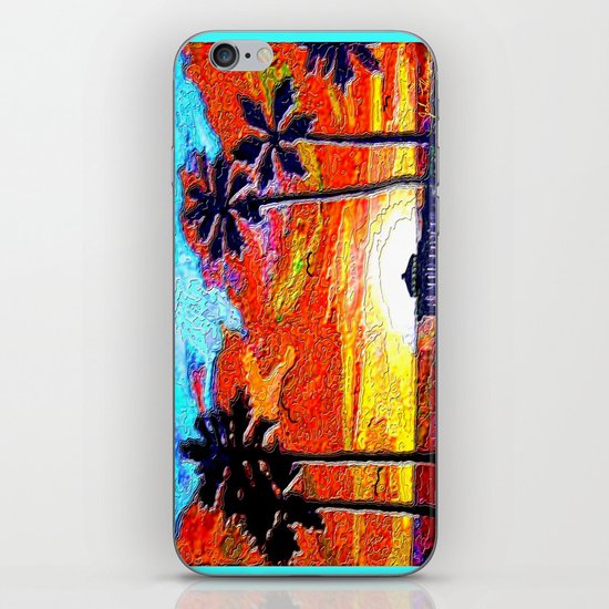 Palm Sunset iPhone & iPod Skin