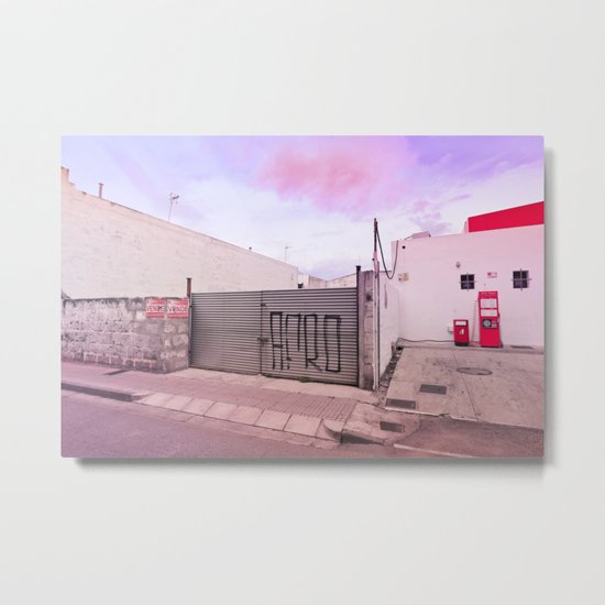 Gas Station Metal Print
