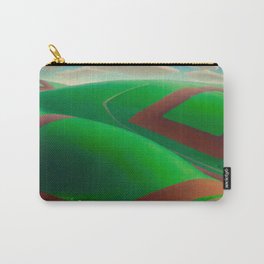 Spring Turning, American West Farmland landscape painting  by Grant Wood Carry-All Pouch