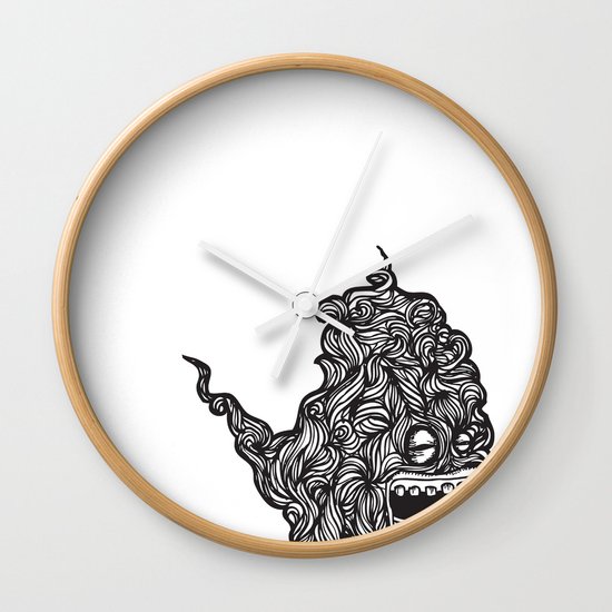 Hairy Smoke Bastard #1 Wall Clock
