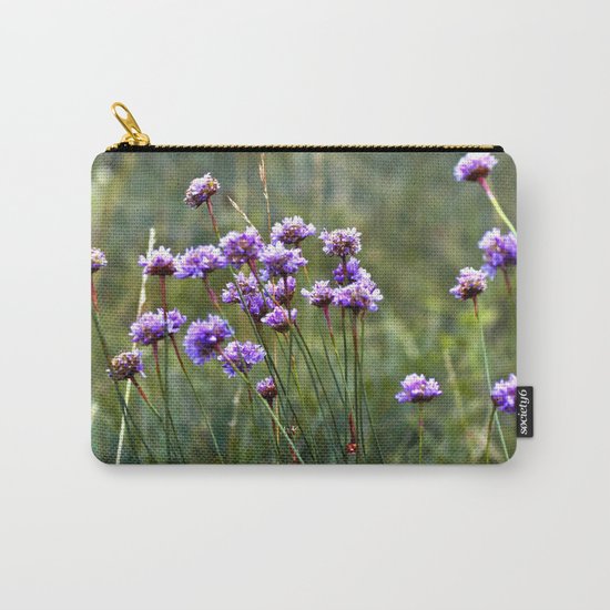 Purple Summer Meadow Carry-All Pouch