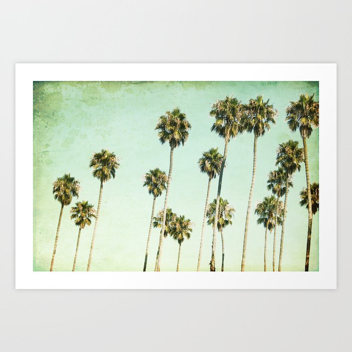 palm trees Art Print by Mareike Böhmer | Society6