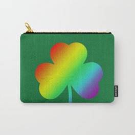 Rainbow Shamrock St Patricks Day Gift Carry-All Pouch