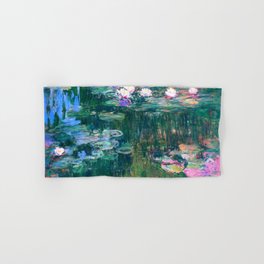 water lilies : Monet Hand & Bath Towel