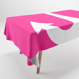 Anchor (White & Dark Pink) Tablecloth