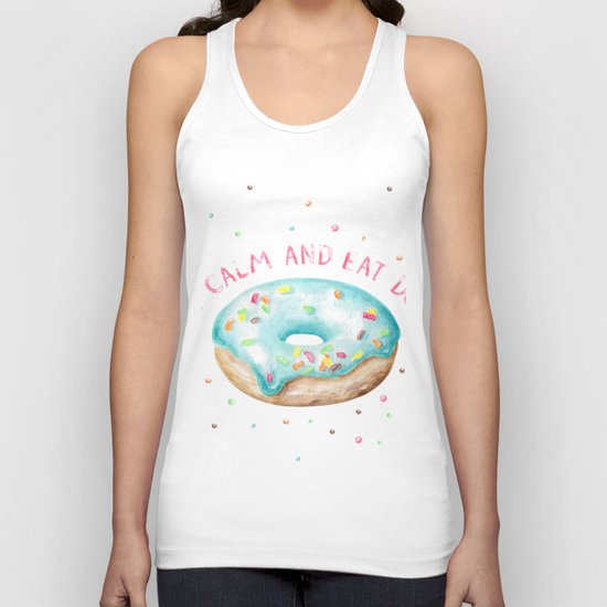 Keep Calm & Eat Donut Unisex Tank Top