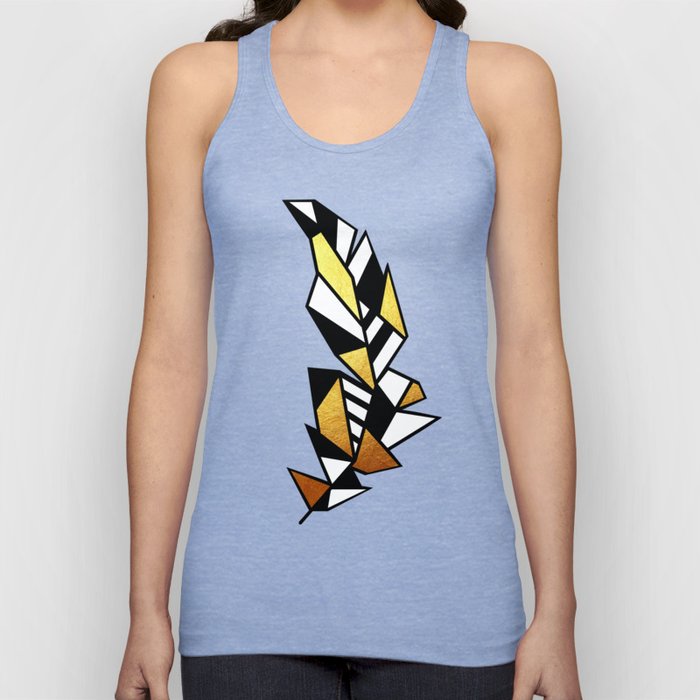 Gold Feather & Psalm 91:4 Tank Top