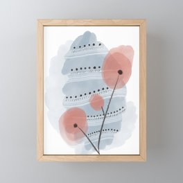 Abstract poppies  Framed Mini Art Print