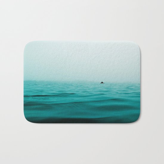 turquoise sea Bath Mat