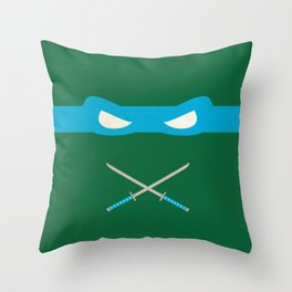 Blue Ninja Turtles Leonardo Throw Pillow