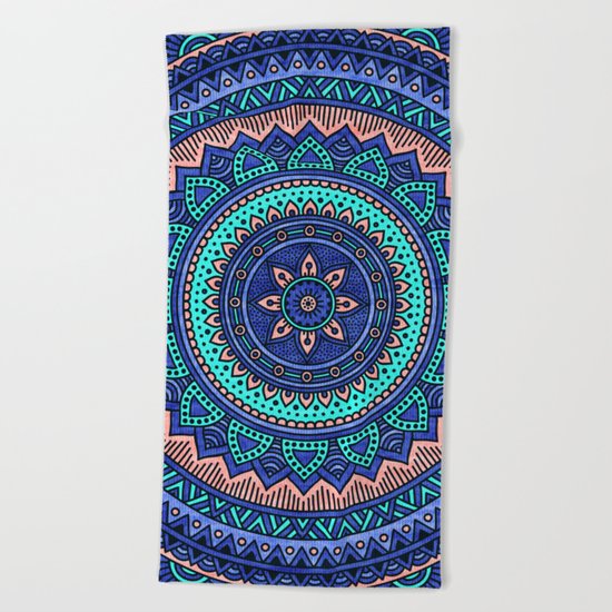 Hippie mandala 38 Beach Towel