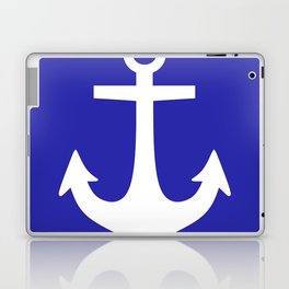 Anchor (White & Navy Blue) Laptop Skin