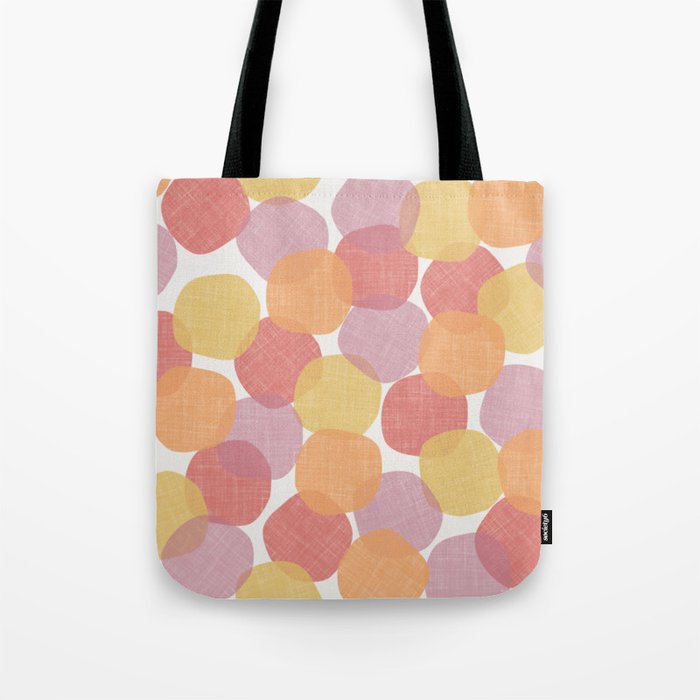 Textured Summer Spot Pattern Tote Bag