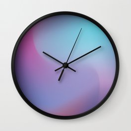 Aurora Ice Purple/Blue Gradient Mesh Wall Clock
