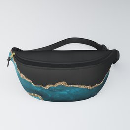 Teal Geode and Gold Glitter // 10 Fanny Pack