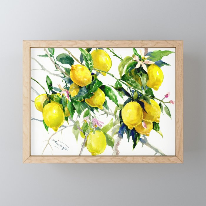 Lemon Tree Framed Mini Art Print