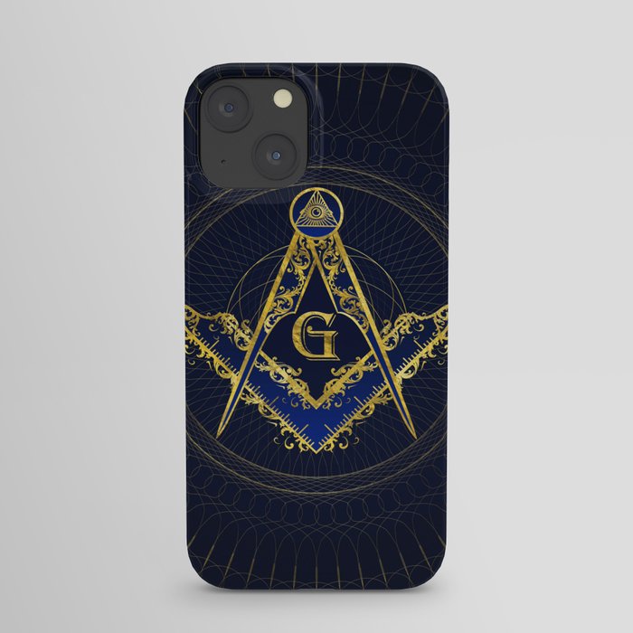 Freemasonry symbol Square and Compasses iPhone Case