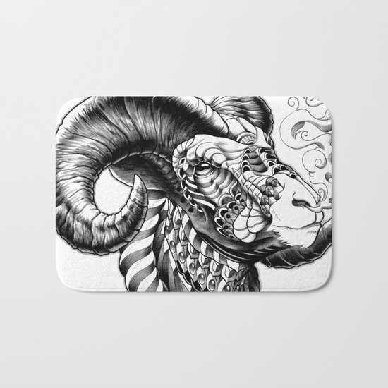 Bighorn Sheep Bath Mat
