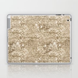 Luxury Light Gold Glitter Sequin Pattern Laptop Skin