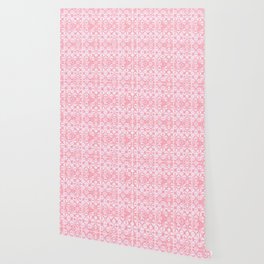 Pink coral grid Wallpaper