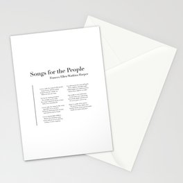Songs for the People by Frances Ellen Watkins Harper Stationery Card