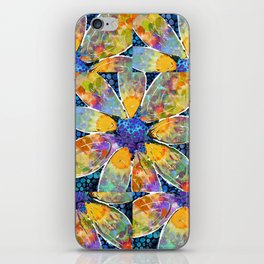 Whimsical Colorful Flower Art - Extrovert iPhone Skin