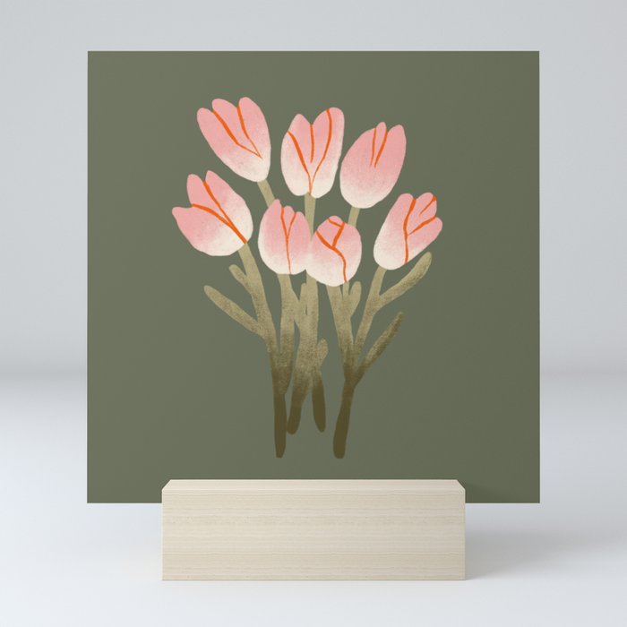 Tulip Drawing Mini Art Print