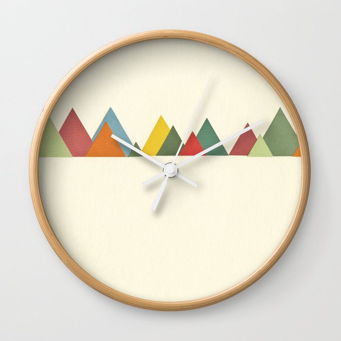 Mountain range Wall Clock
