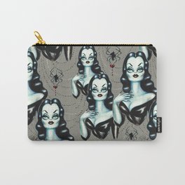 Vampire Vixen with Black Widow Spider Carry-All Pouch